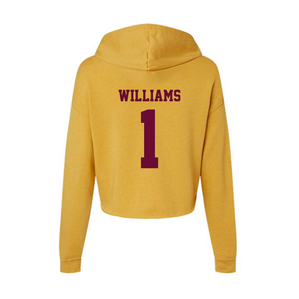 Central Michigan - NCAA Women's Basketball : Nevaeh Williams - Women's Crop Fleece Hoodie-1