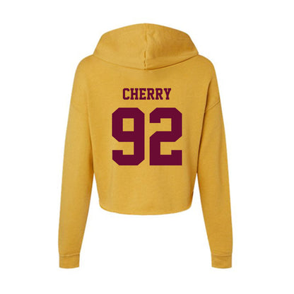 Central Michigan - NCAA Football : Jaxon Cherry - Women's Crop Fleece Hoodie-1
