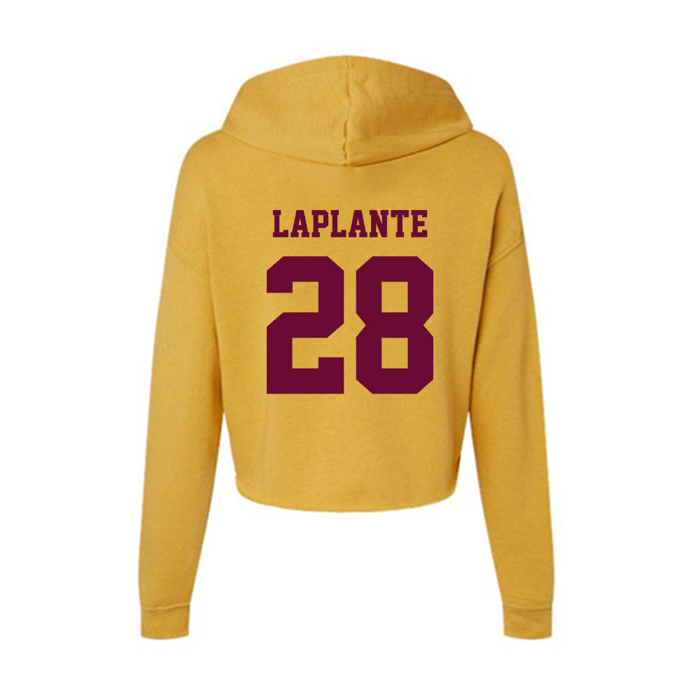 Central Michigan - NCAA Women's Soccer : Sarah Laplante - Women's Crop Fleece Hoodie-1