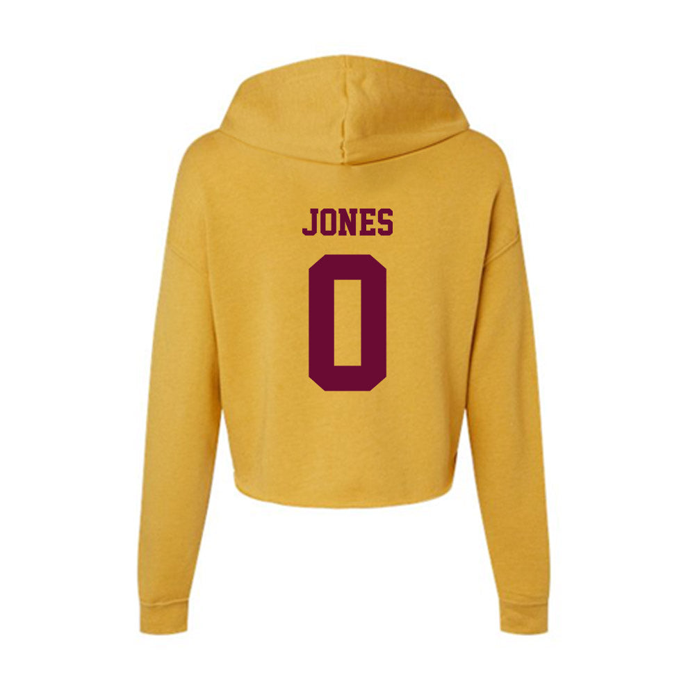 Central Michigan - NCAA Football : Kendall Jones - Women's Crop Fleece Hoodie-1