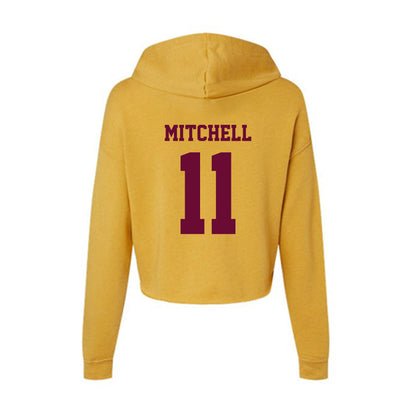 Central Michigan - NCAA Women's Basketball : Nekhu Mitchell - Women's Crop Fleece Hoodie-1