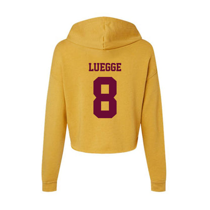 Central Michigan - NCAA Softball : Ella Luegge - Women's Crop Fleece Hoodie-1