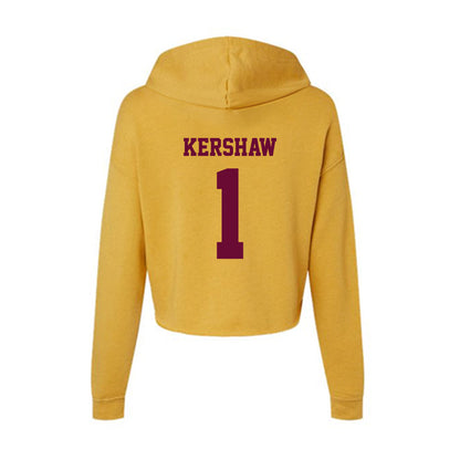 Central Michigan - NCAA Women's Soccer : Jadia Kershaw - Women's Crop Fleece Hoodie-1