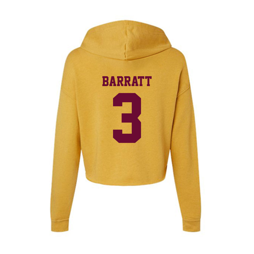 Central Michigan - NCAA Women's Lacrosse : Kelsey Barratt - Women's Crop Fleece Hoodie-1