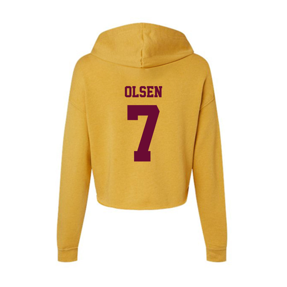 Central Michigan - NCAA Women's Field Hockey : Emma Olsen - Women's Crop Fleece Hoodie-1