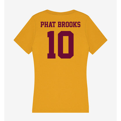 Central Michigan - NCAA Men's Basketball : Phat Phat Brooks - Women's V-Neck T-Shirt-1