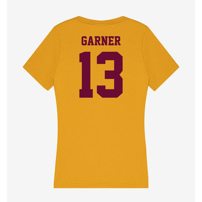 Central Michigan - NCAA Men's Basketball : Keenan Garner - Women's V-Neck T-Shirt-1