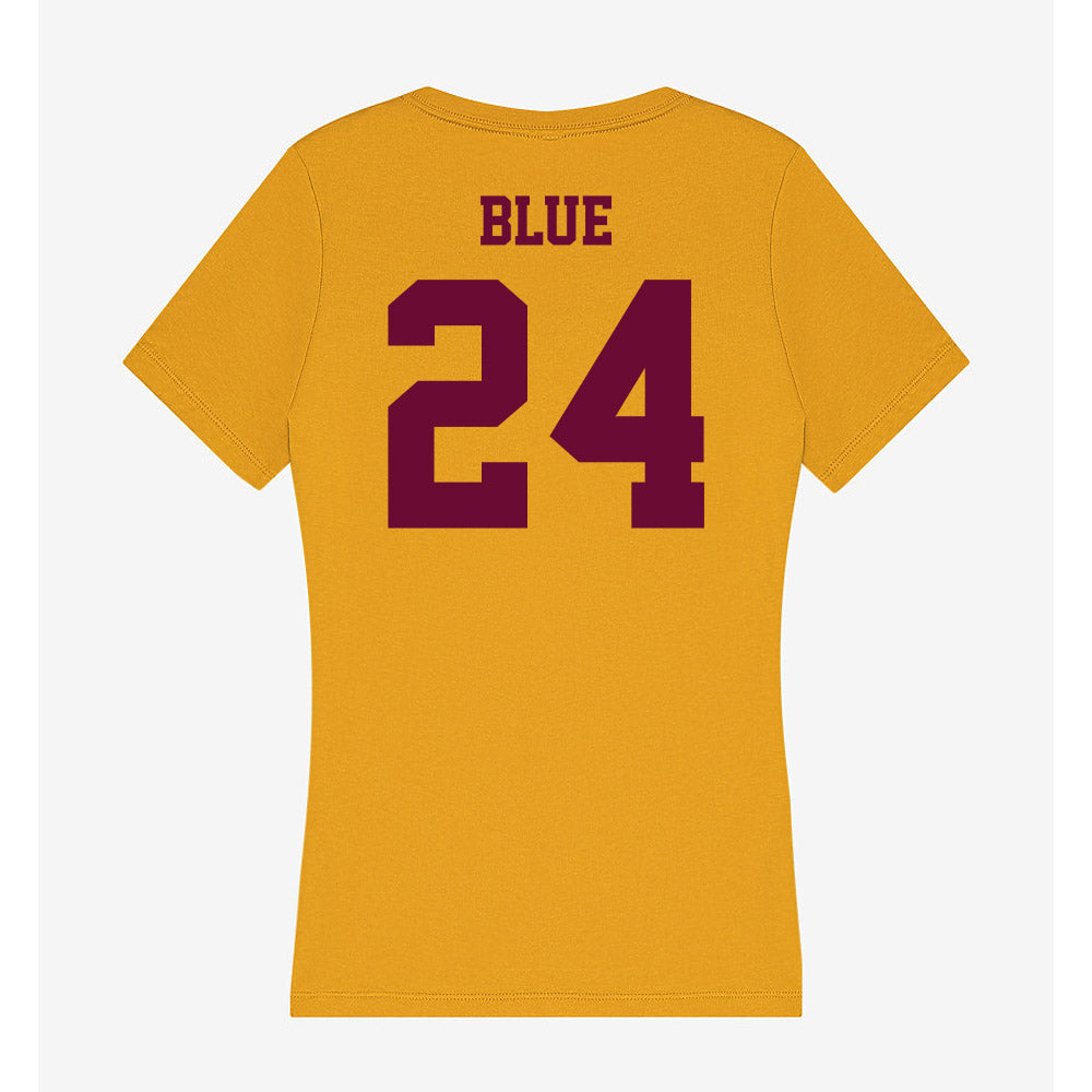 Central Michigan - NCAA Football : Vaughn Blue - Women's V-Neck T-Shirt-1