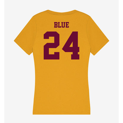 Central Michigan - NCAA Football : Vaughn Blue - Women's V-Neck T-Shirt-1