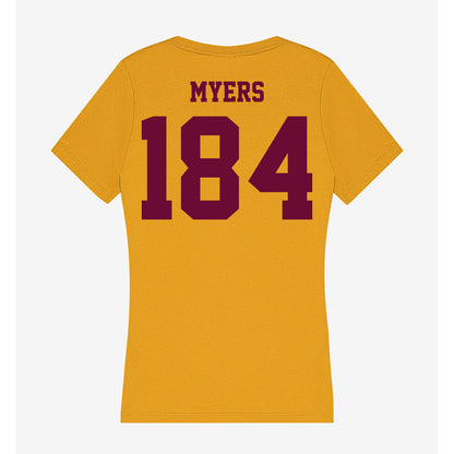 Central Michigan - NCAA Wrestling : Trey Myers - Women's V-Neck T-Shirt-1