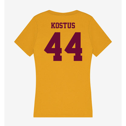 Central Michigan - NCAA Football : Kade Kostus - Women's V-Neck T-Shirt-1