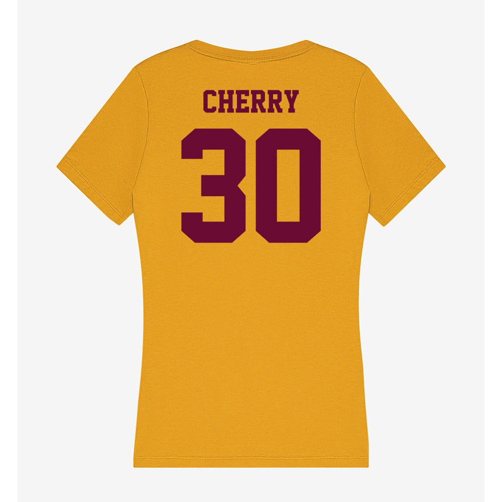 Central Michigan - NCAA Football : Antonio Cherry - Women's V-Neck T-Shirt-1