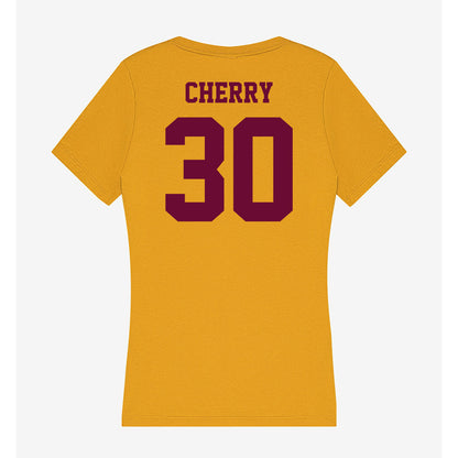 Central Michigan - NCAA Football : Antonio Cherry - Women's V-Neck T-Shirt-1