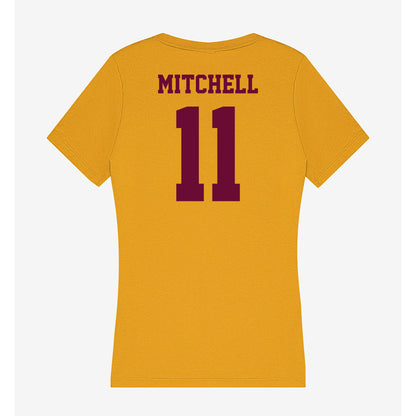 Central Michigan - NCAA Women's Basketball : Nekhu Mitchell - Women's V-Neck T-Shirt-1