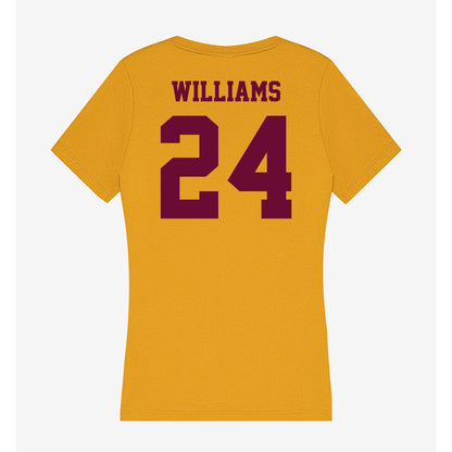Central Michigan - NCAA Football : Tyremii Williams - Women's V-Neck T-Shirt-1