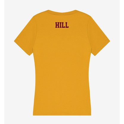 Central Michigan - NCAA Women's Track & Field : Hailey Hill - Women's V-Neck T-Shirt-1