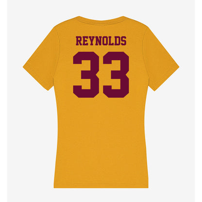 Central Michigan - NCAA Football : Elijah Reynolds - Women's V-Neck T-Shirt-1