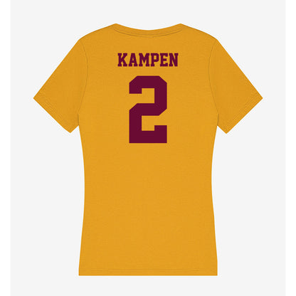 Central Michigan - NCAA Men's Basketball : Jalen Kampen - Women's V-Neck T-Shirt-1