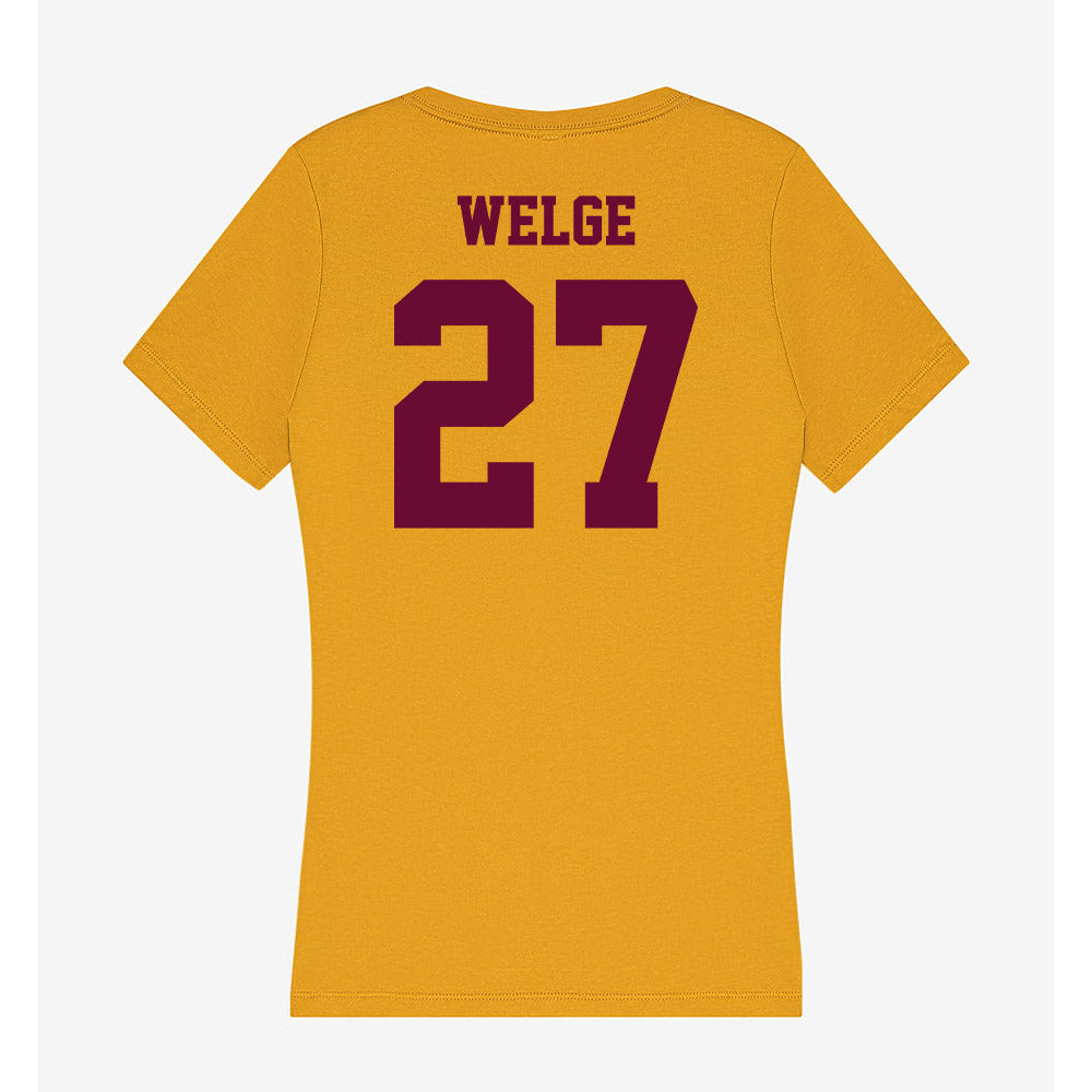 Central Michigan - NCAA Women's Soccer : Paislee Welge - Women's V-Neck T-Shirt-1