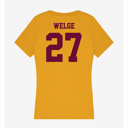 Central Michigan - NCAA Women's Soccer : Paislee Welge - Women's V-Neck T-Shirt-1