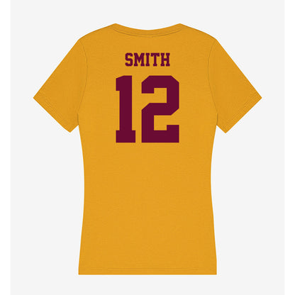 Central Michigan - NCAA Women's Basketball : Riley Smith - Women's V-Neck T-Shirt-1