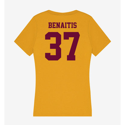 Central Michigan - NCAA Football : Colton Benaitis - Women's V-Neck T-Shirt-1