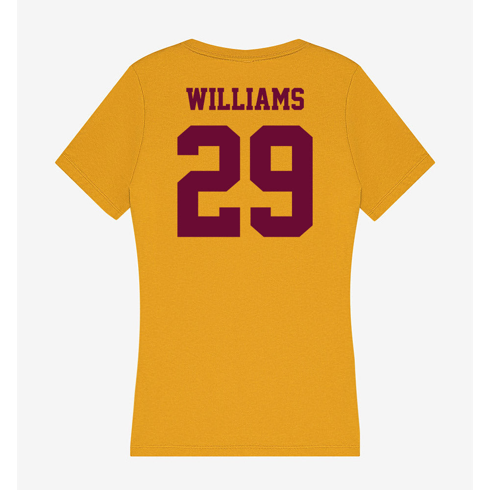 Central Michigan - NCAA Football : David Williams - Women's V-Neck T-Shirt-1