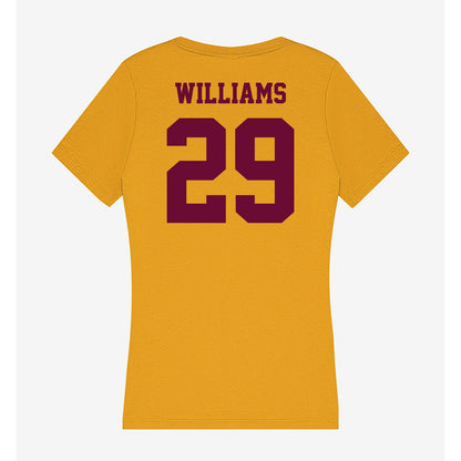 Central Michigan - NCAA Football : David Williams - Women's V-Neck T-Shirt-1