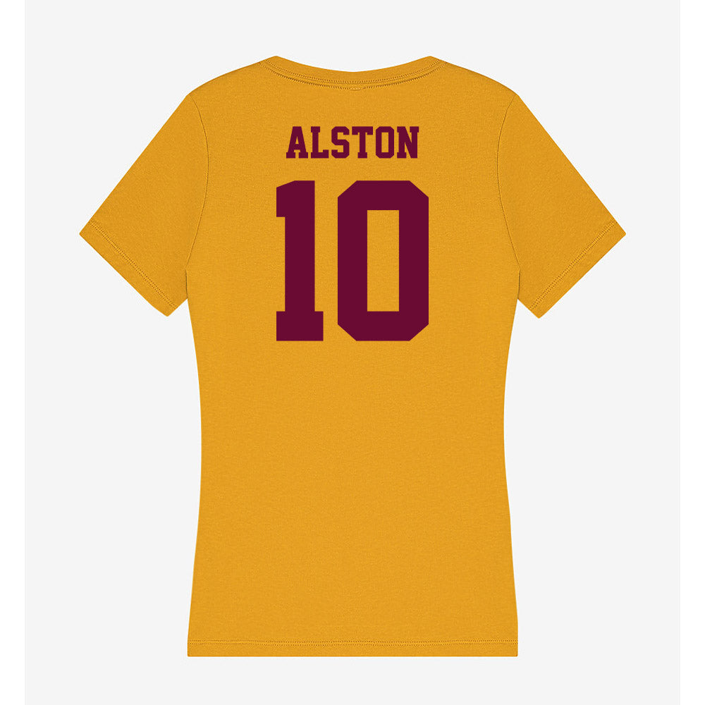 Central Michigan - NCAA Football : Jeremiah Alston - Women's V-Neck T-Shirt-1