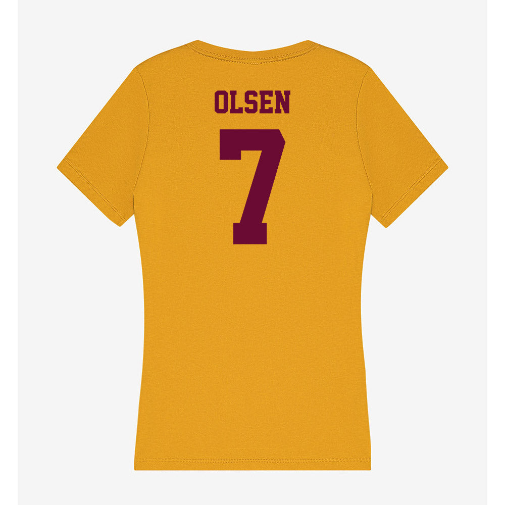 Central Michigan - NCAA Women's Field Hockey : Emma Olsen - Women's V-Neck T-Shirt-1