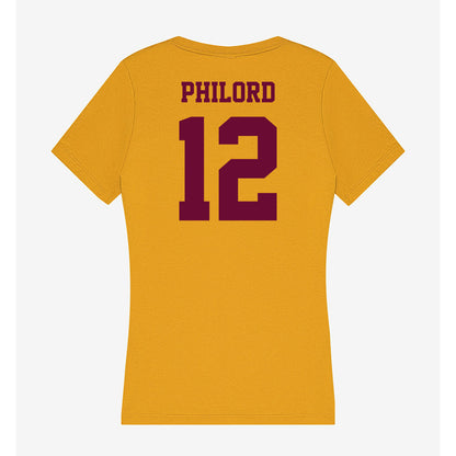 Central Michigan - NCAA Football : Donavan Philord - Women's V-Neck T-Shirt-1