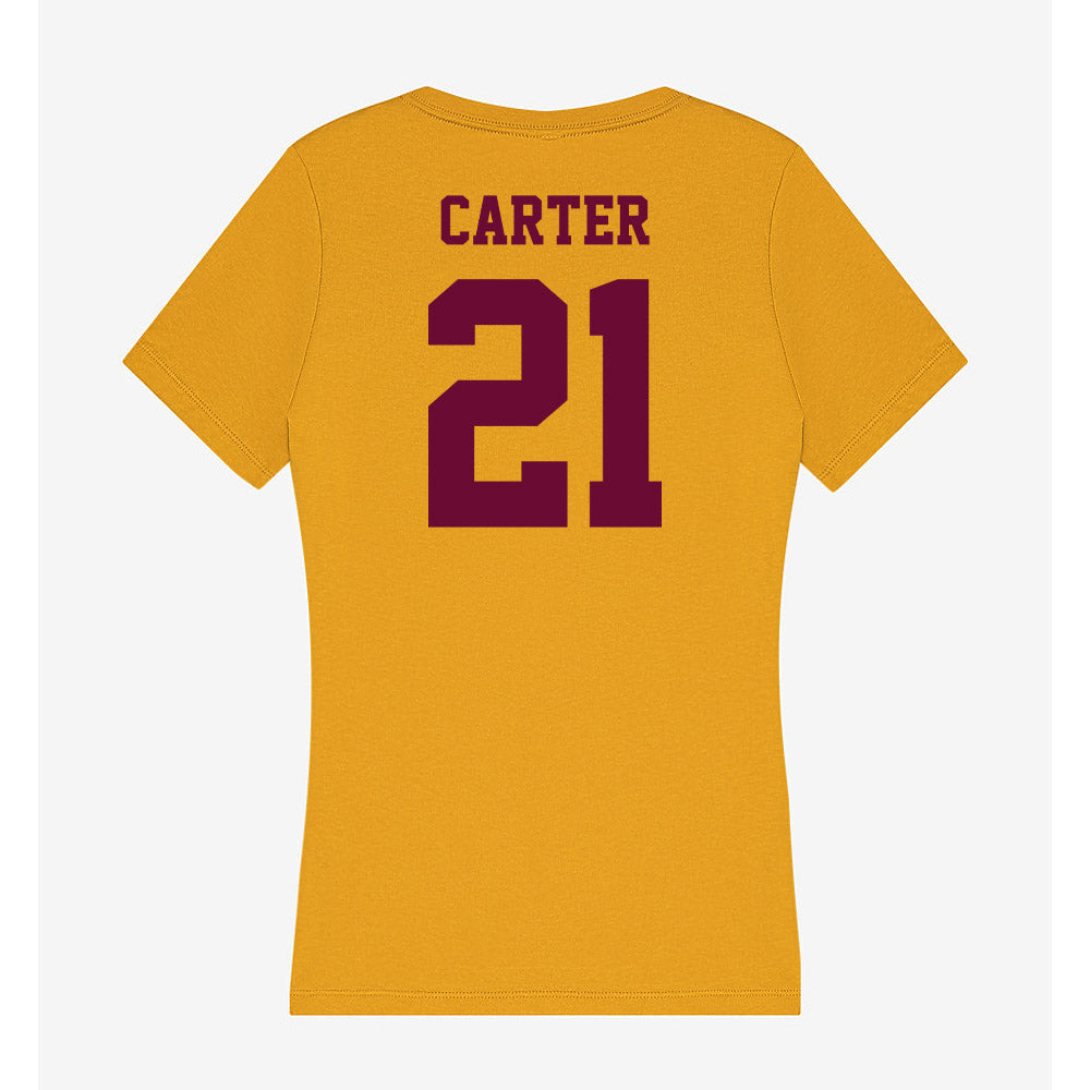 Central Michigan - NCAA Softball : Alexa Carter - Women's V-Neck T-Shirt-1