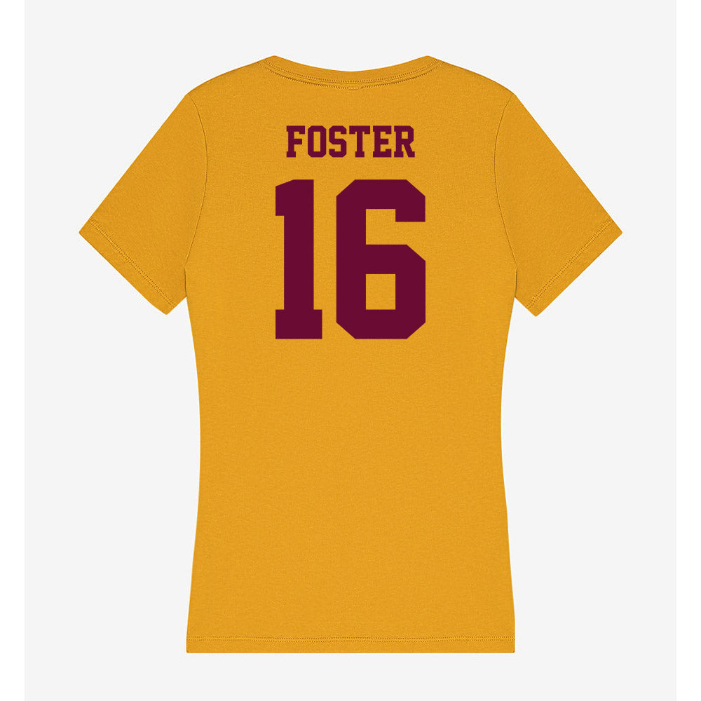 Central Michigan - NCAA Football : Shawn Foster - Women's V-Neck T-Shirt-1