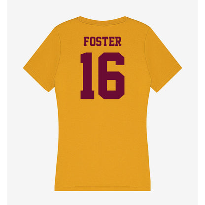 Central Michigan - NCAA Football : Shawn Foster - Women's V-Neck T-Shirt-1
