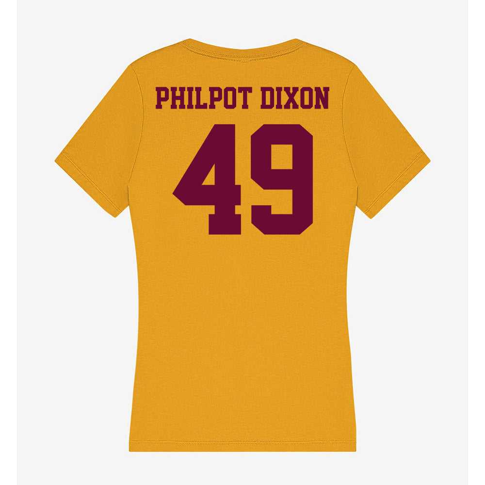Central Michigan - NCAA Football : Jason Philpot Dixon - Women's V-Neck T-Shirt-1