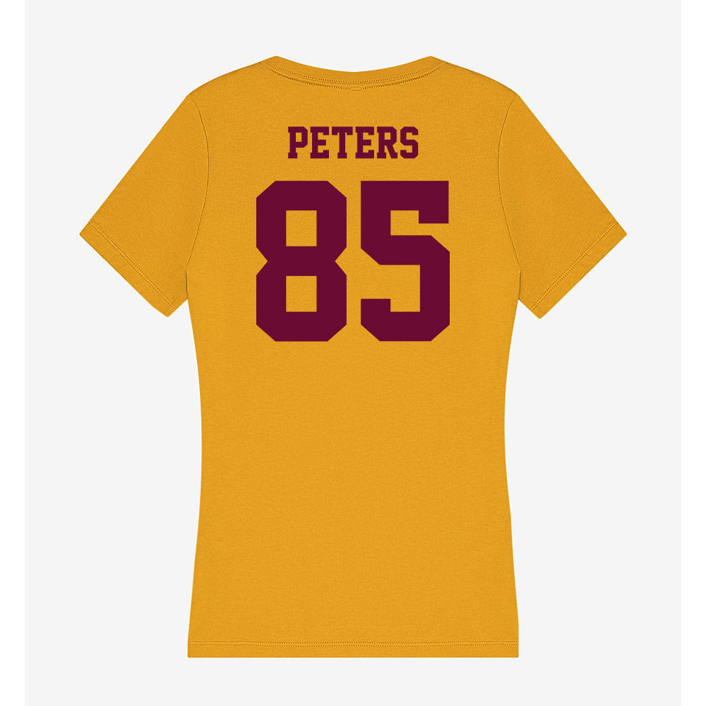 Central Michigan - NCAA Football : Myles Peters - Women's V-Neck T-Shirt-1