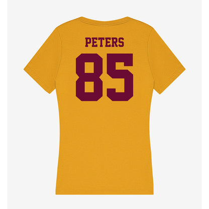 Central Michigan - NCAA Football : Myles Peters - Women's V-Neck T-Shirt-1