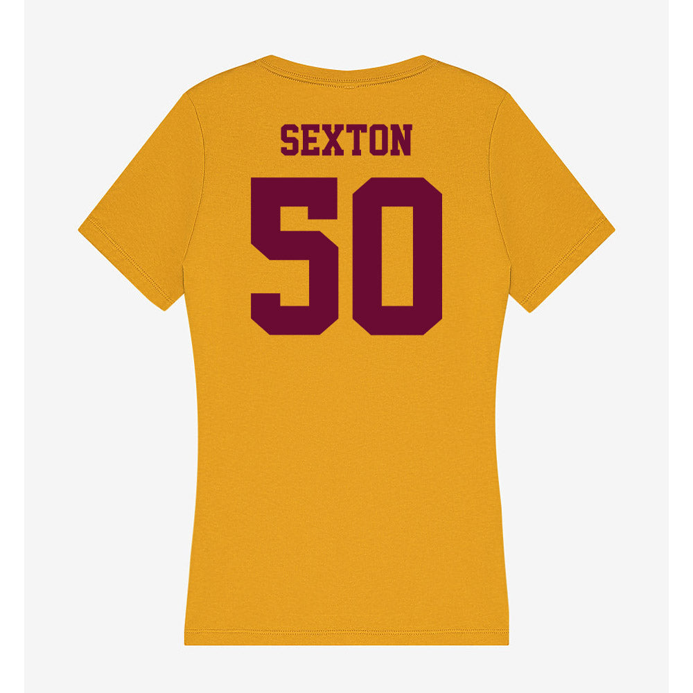 Central Michigan - NCAA Football : Matt Sexton - Women's V-Neck T-Shirt-1
