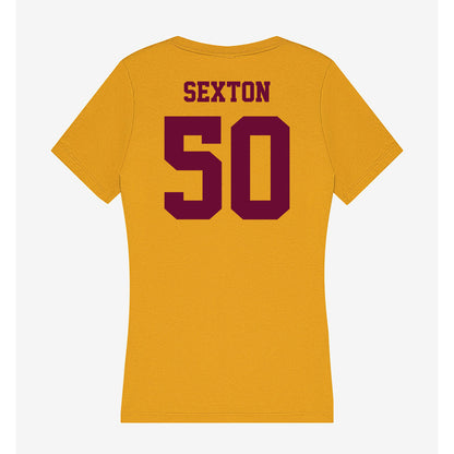 Central Michigan - NCAA Football : Matt Sexton - Women's V-Neck T-Shirt-1
