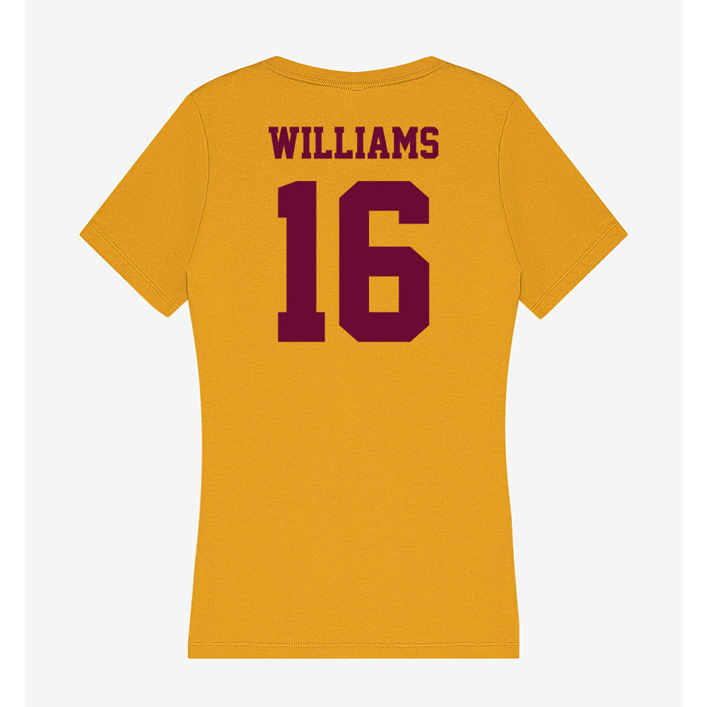 Central Michigan - NCAA Football : Nasir Williams - Women's V-Neck T-Shirt-1
