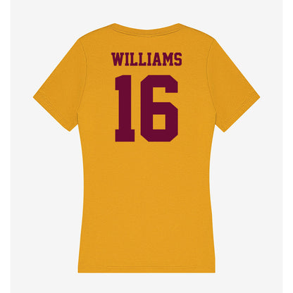 Central Michigan - NCAA Football : Nasir Williams - Women's V-Neck T-Shirt-1
