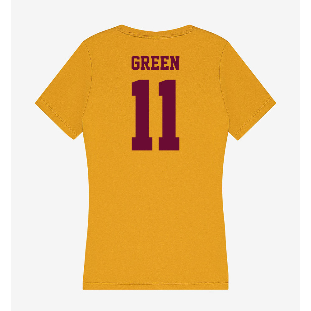 Central Michigan - NCAA Women's Basketball : Jailenn Green - Women's V-Neck T-Shirt-1