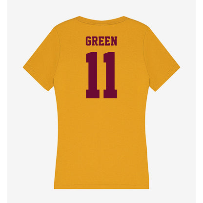 Central Michigan - NCAA Women's Basketball : Jailenn Green - Women's V-Neck T-Shirt-1