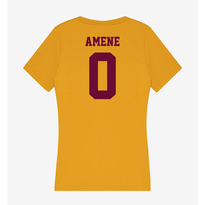 Central Michigan - NCAA Men's Basketball : Uchenna Amene - Women's V-Neck T-Shirt-1