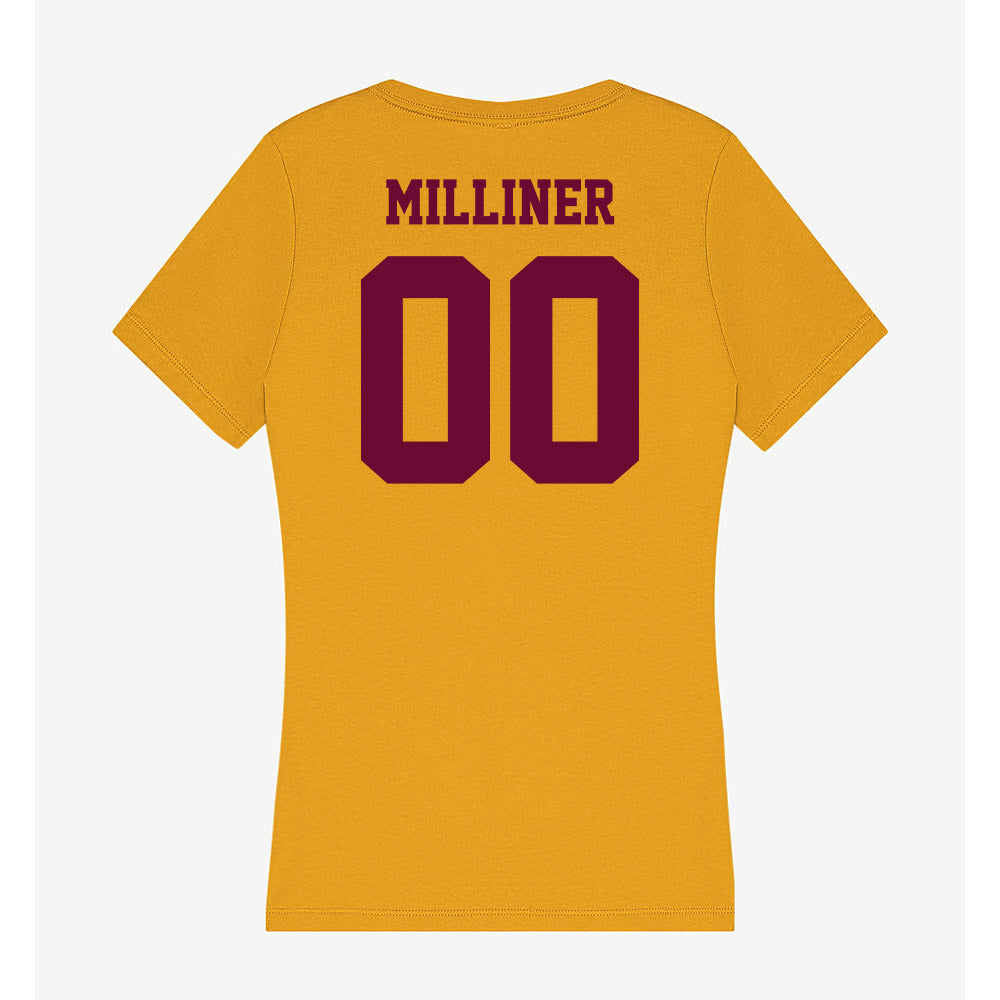 Central Michigan - NCAA Baseball : EJ Milliner - Women's V-Neck T-Shirt-1