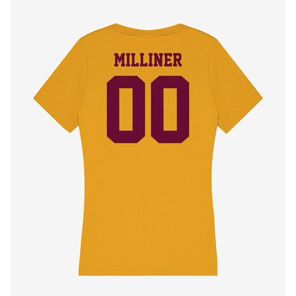 Central Michigan - NCAA Baseball : EJ Milliner - Women's V-Neck T-Shirt-1