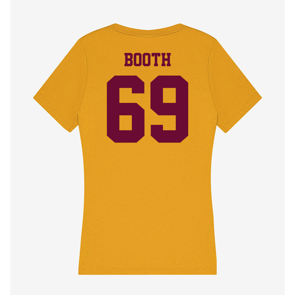 Central Michigan - NCAA Football : Jacob Booth - Women's V-Neck T-Shirt-1