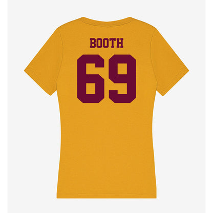 Central Michigan - NCAA Football : Jacob Booth - Women's V-Neck T-Shirt-1