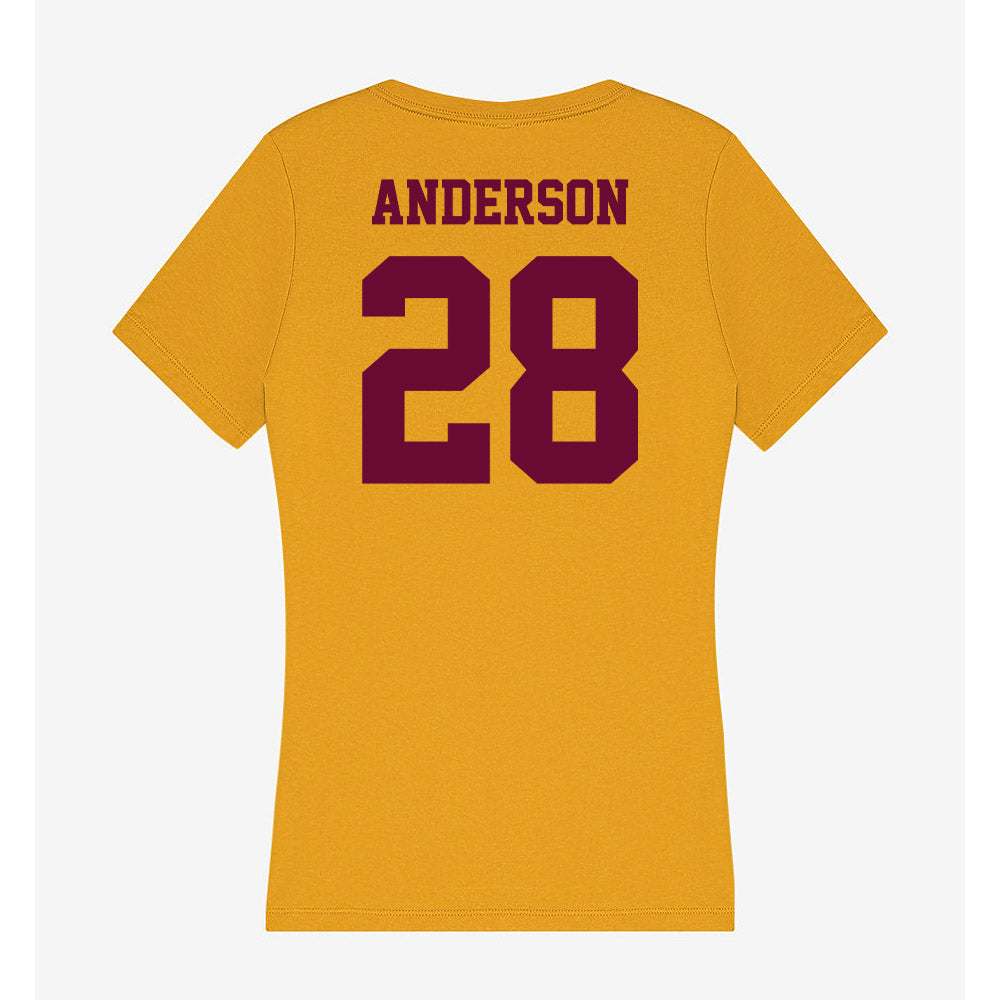 Central Michigan - NCAA Football : Nolan Anderson - Women's V-Neck T-Shirt-1