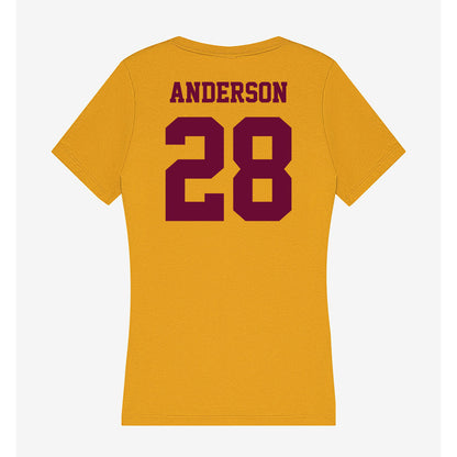 Central Michigan - NCAA Football : Nolan Anderson - Women's V-Neck T-Shirt-1